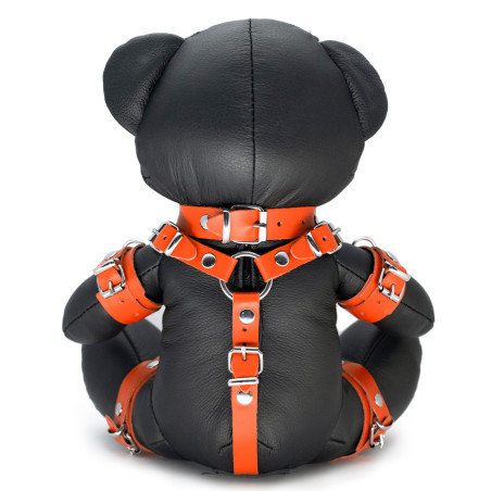 Ours en cuir EDDY The BDSM Teddy Bear Orange