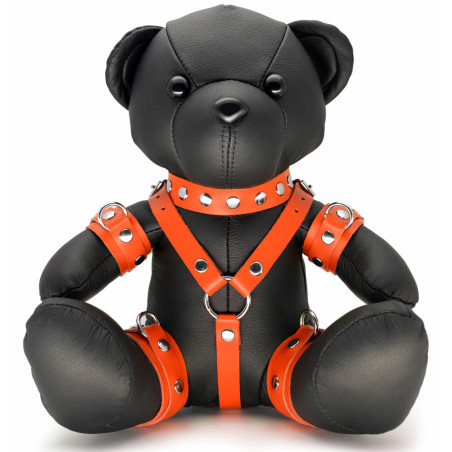 Ours en cuir EDDY The BDSM Teddy Bear Orange