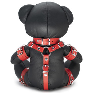 Ours en cuir EDDY The BDSM Teddy Bear Rouge