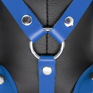 Ours en cuir EDDY The BDSM Teddy Bear Bleu