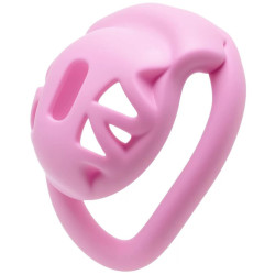 Mini cage de chasteté ZERODIK 3.5 x 3.3 cm Rose 2