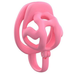 Cage de chasteté SPLITLOCK M 5 x 3.5 cm Rose 2