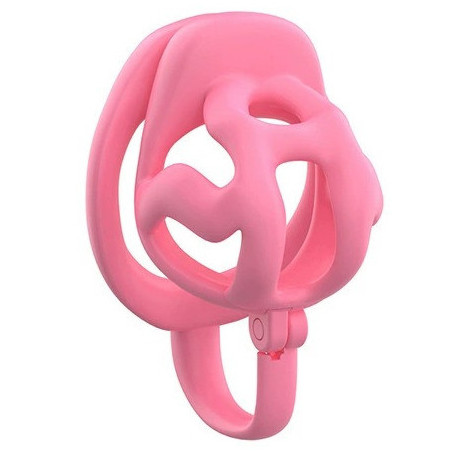 Cage de chasteté SPLITLOCK M 5 x 3.5 cm Rose