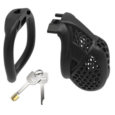Cage de chasteté MAYAK Noire XL de 8.5 x 3.3 cm