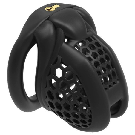 Cage de chasteté MAYAK Noire M de 5.5 x 3.3 cm