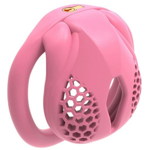 Cage de chasteté MAYAK Rose S de 3 x 3.3 cm