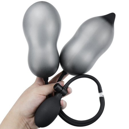 Double Plug gonflable DUALASS Silicone