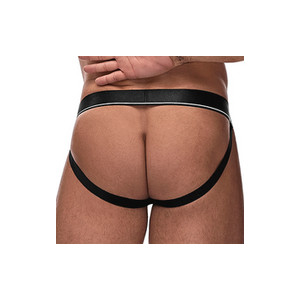 Jockstrap Résille Bordeaux RING & JOCK avec un Cockring