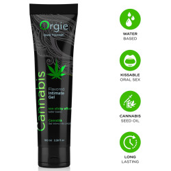 Lubrifiant Eau aromatisé Cannabis ORGIE 100 ml Vert 2