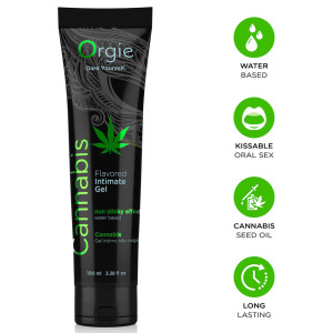 Lubrifiant Eau aromatisé Cannabis ORGIE 100 ml Vert