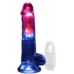 Gode Vibrant Lumineux LED VIBES 17 x 4.4cm Transparent