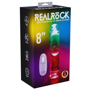 Gode Vibrant Lumineux LED NO VIBES 20 x 4.4cm Transparent