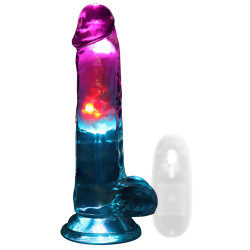 Gode Vibrant Lumineux LED VIBES 15 x 4cm Transparent