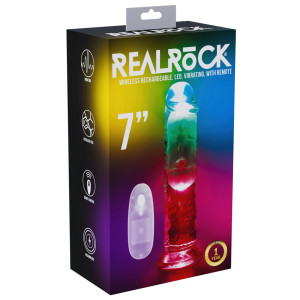 Gode Vibrant Lumineux LED NO VIBES 18 x 4cm Transparent