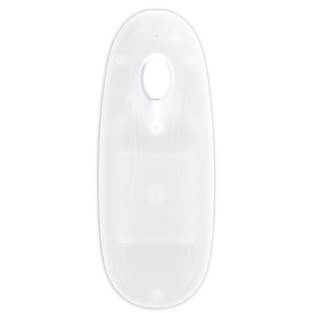 Gode Vibrant Lumineux LED NO VIBES 18 x 4cm Transparent