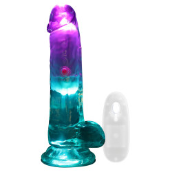 Gode Vibrant Lumineux LED VIBES 12.5 x 3.5cm Transparent
