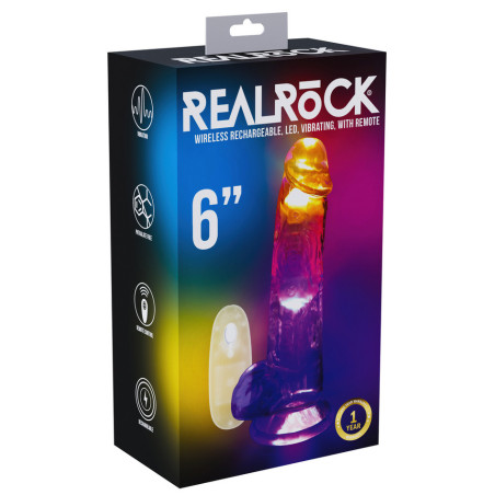 Gode Vibrant Lumineux LED VIBES 12.5 x 3.5cm Transparent