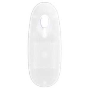Gode Vibrant Lumineux LED NO VIBES 15 x 3.5cm Transparent