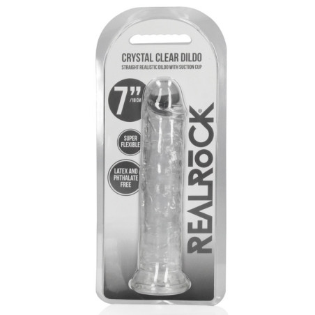 Gode Transparent CRYSTAL NONE 18 x 3.8cm