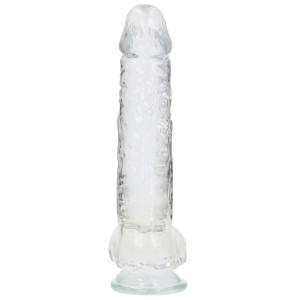 Gode CRYSTAL CLEAR Transparent 21x 5.5cm veiné