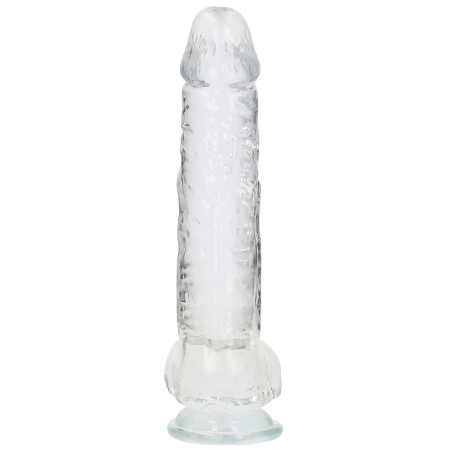 Gode CRYSTAL CLEAR Transparent 21x 5.5cm veiné