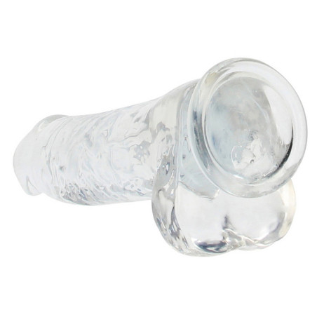 Gode CRYSTAL CLEAR Transparent 21x 5.5cm veiné