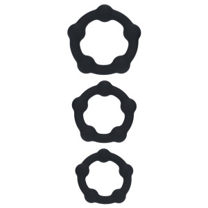 Lot de 3 Cockrings avec boules BEADCOCK de Levelz