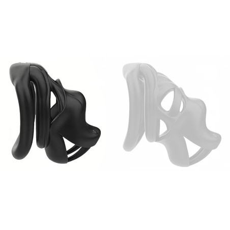 Cage de chasteté HIPTAM S Noire de 7 x 3.2 cm