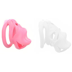 Cage de chasteté HIPTAM S Rose de 7 x 3.2 cm