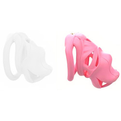 Cage de chasteté HIPTAM M Rose de 8 x 3.2 cm
