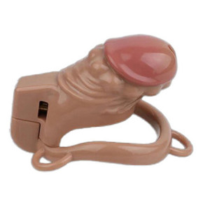 Cage de chasteté SHYDICK Marron M de 9.5 x 3.5 cm