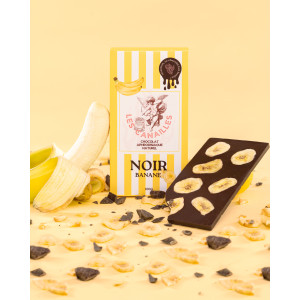 Tablette de Chocolat Aphrodisiaque NOIR Banane 100g