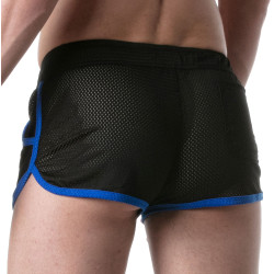 Short en mesh LOADED Noir-Bleu 2