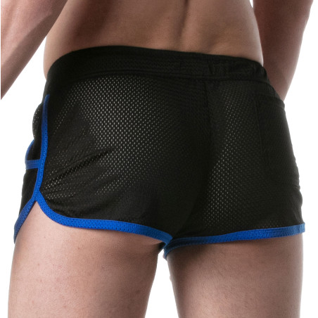 Short en mesh LOADED Noir-Bleu