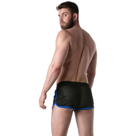 Short en mesh LOADED Noir-Bleu