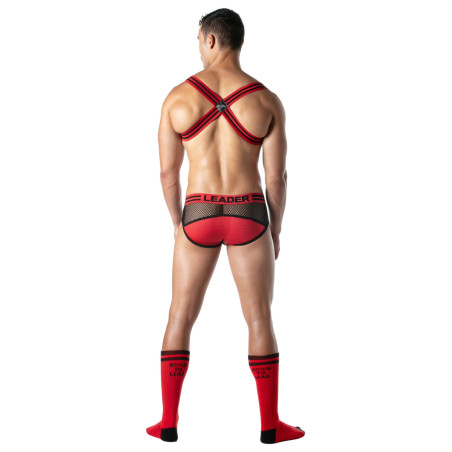 Harnais élastique LOADED Noir-Rouge