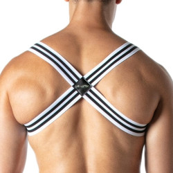 Harnais élastique LOADED Blanc-Noir 2