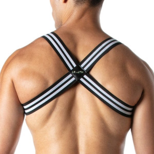 Harnais élastique LOADED Noir-Blanc