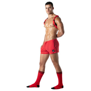 Short en mesh GI BOOTY Rouge