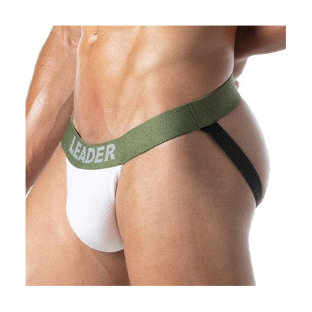 Jockstrap GI ARMY Kaki-Blanc