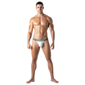 Jockstrap GI ARMY Kaki-Blanc