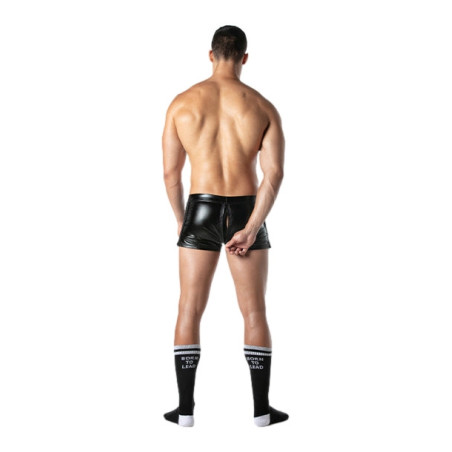 Short avec Zip BRUT Noir