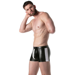 Short avec zip BRUT Noir-Blanc