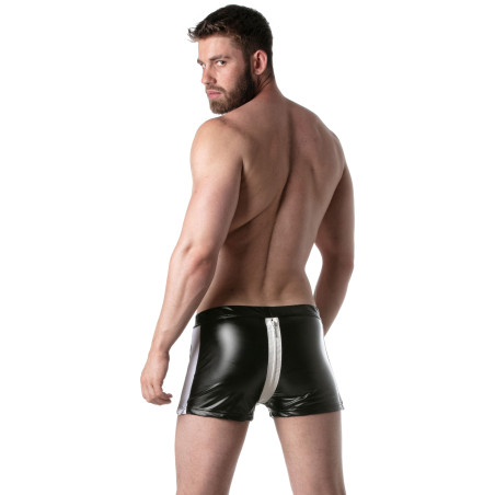 Short avec zip BRUT Noir-Blanc