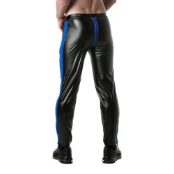 Pantalon avec Zip BRUT Noir-Bleu 2