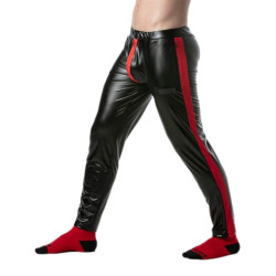 Pantalon avec Zip BRUT Noir-Rouge