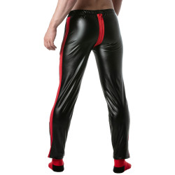 Pantalon avec Zip BRUT Noir-Rouge 2