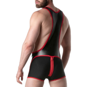 Body Singlet BRUT Noir-Rouge