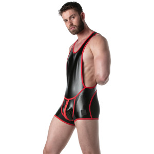Body Singlet BRUT Noir-Rouge