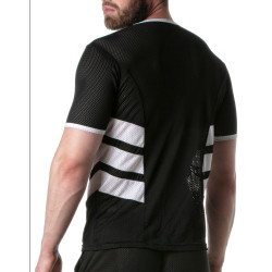T-shirt en mesh LOADED Noir-Blanc 2
